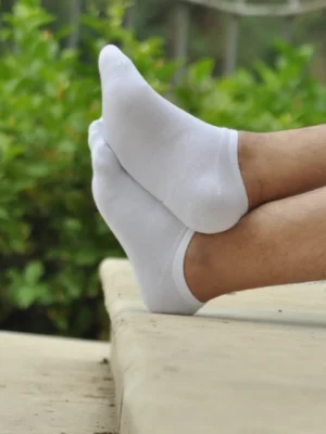 Plain White Ankle Socks